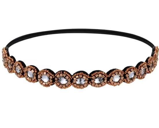 Etniskas vintage bohēmiska elastīga galvas saite matiem, matu rota, stīpiņa, matu aksesuāti